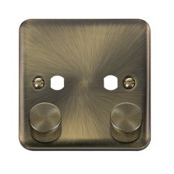 DPAB152PL Deco Plus DPAB 2 GANG DOUBLE DIMMER PLAT