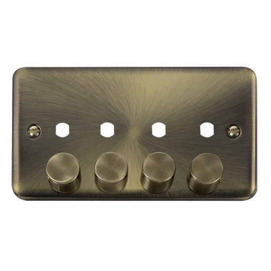 DPAB154PL Deco Plus DPAB 4 GANG DOUBLE DIMMER PLAT