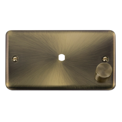 DPAB185 Deco Plus 2 Gang Dimmer Plate & Knob (630W