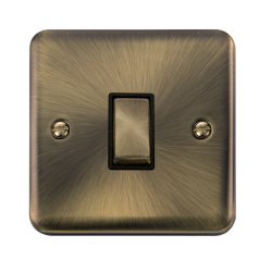 DPAB411BK Deco Plus 10AX Ingot 1 Gang 2 Way Plate