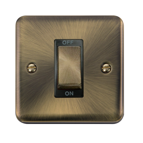 DPAB500BK Deco Plus 45A Ingot 1 Gang DP Switch