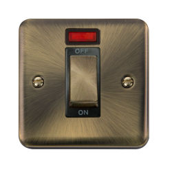 DPAB501BK Deco Plus 45A Ingot 1 Gang DP Switch Wit