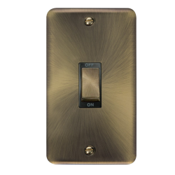 DPAB502BK Deco Plus 45A Ingot 2 Gang DP Switch