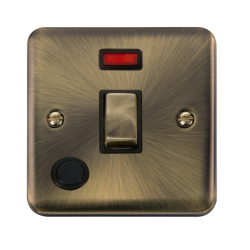 DPAB523BK Deco Plus 20A Ingot DP Switch With Neon