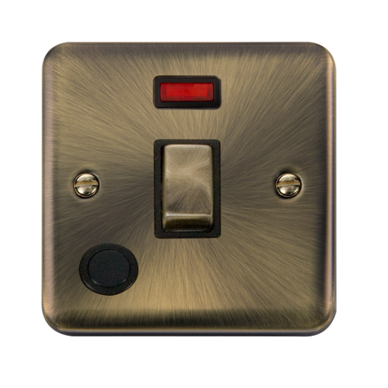 DPAB523BK Deco Plus 20A Ingot DP Switch With Neon