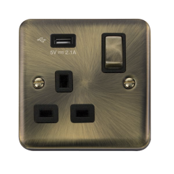 DPAB571UBK Deco Plus 1G SKT USB 2.1A DP