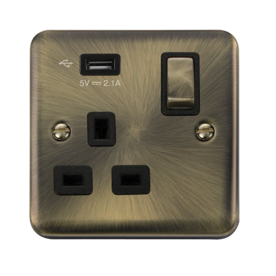 DPAB571UBK Deco Plus 1G SKT USB 2.1A DP