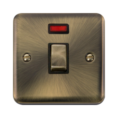 DPAB723BK Deco Plus 20A Ingot DP Switch With Neon