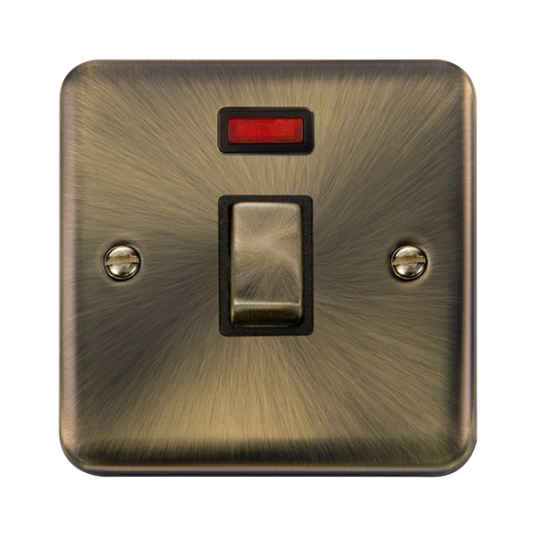 DPAB723BK Deco Plus 20A Ingot DP Switch With Neon