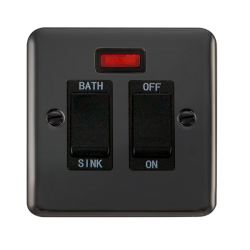 DPBN024BK Deco Plus 20A DP Sink/Bath Switch With N