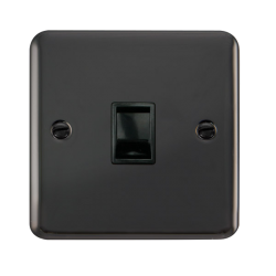 DPBN115BK Deco Plus Single RJ11 (Irish/US) Outlet