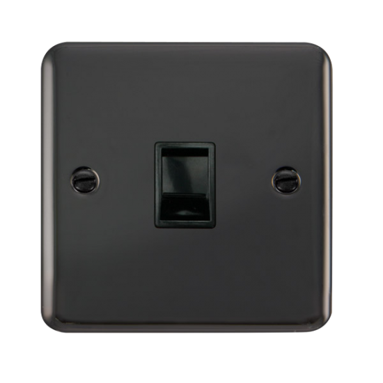 DPBN115BK Deco Plus Single RJ11 (Irish/US) Outlet