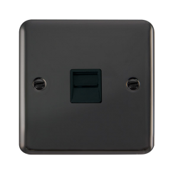 DPBN120BK Deco Plus Single Telephone Outlet - Mast