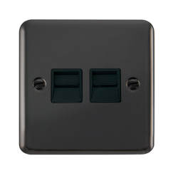 DPBN126BK Deco Plus Twin Telephone Outlet - Second