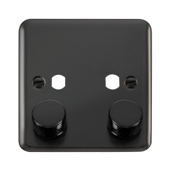 DPBN152PL Deco Plus DPBN 2 GANG DOUBLE DIMMER PLAT