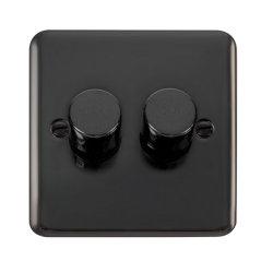 DPBN162 Deco Plus DPBN 2GANG 2WAY 100W LED DIMMER