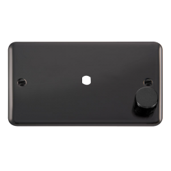 DPBN185 Deco Plus 2 Gang Dimmer Plate & Knob (630W