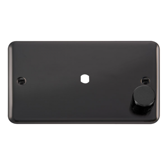 DPBN185 Deco Plus 2 Gang Dimmer Plate & Knob (630W