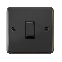 DPBN411BK Deco Plus 10AX Ingot 1 Gang 2 Way Plate