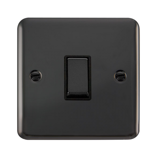 DPBN411BK Deco Plus 10AX Ingot 1 Gang 2 Way Plate