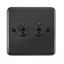 DPBN422 Deco Plus 10AX 2 Gang 2 Way Toggle Switch