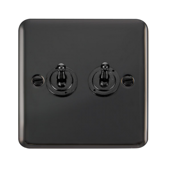 DPBN422 Deco Plus 10AX 2 Gang 2 Way Toggle Switch
