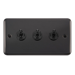 DPBN423 Deco Plus 10AX 3 Gang 2 Way Toggle Switch
