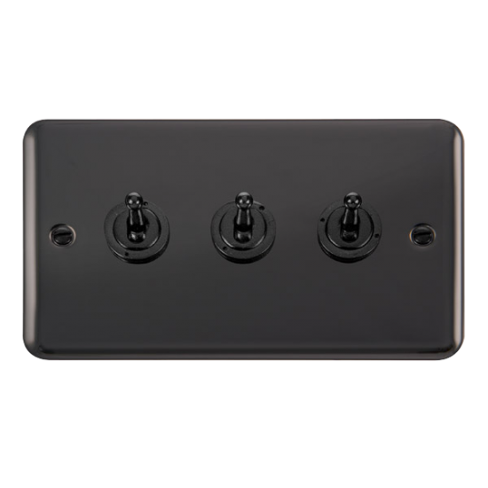DPBN423 Deco Plus 10AX 3 Gang 2 Way Toggle Switch