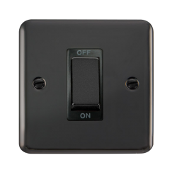 DPBN500BK Deco Plus 45A Ingot 1 Gang DP Switch