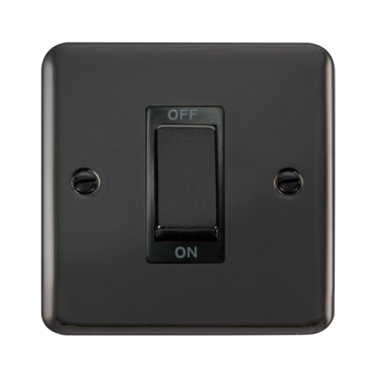 DPBN500BK Deco Plus 45A Ingot 1 Gang DP Switch