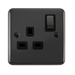DPBN535BK Deco Plus 13A Ingot 1 Gang DP Switched S