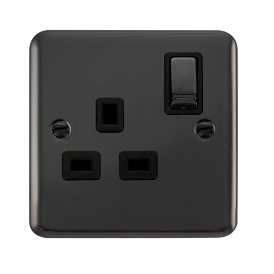 DPBN535BK Deco Plus 13A Ingot 1 Gang DP Switched S