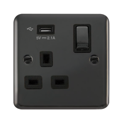 DPBN571UBK Deco Plus 1G SKT USB 2.1A DP