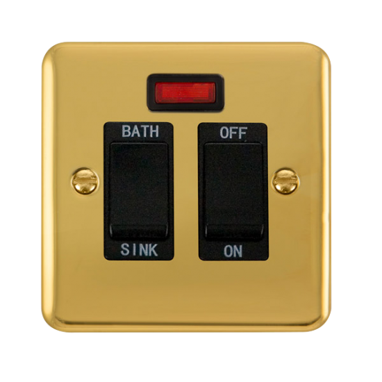 DPBR024BK Deco Plus 20A DP Sink/Bath Switch With N