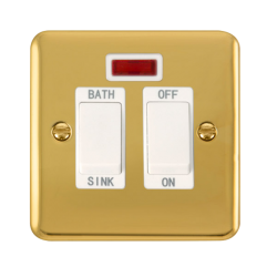 DPBR024WH Deco Plus 20A DP Sink/Bath Switch With N