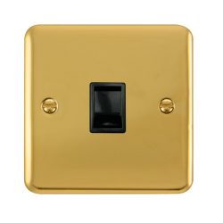 DPBR115BK Deco Plus Single RJ11 (Irish/US) Outlet