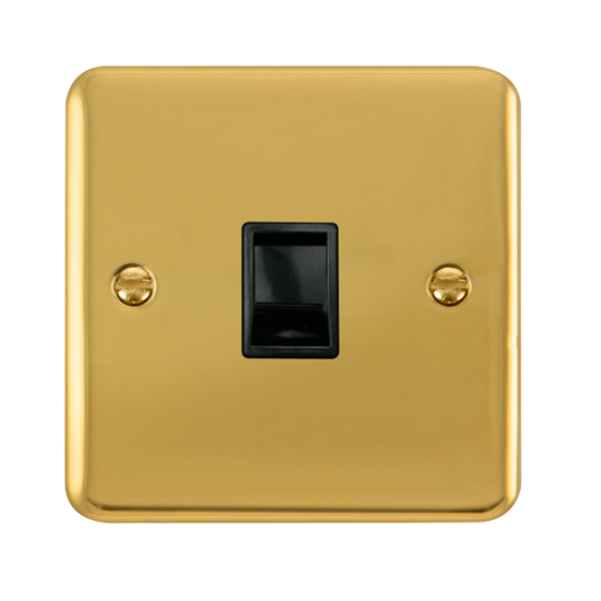 DPBR115BK Deco Plus Single RJ11 (Irish/US) Outlet