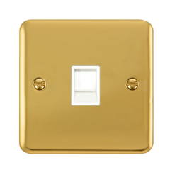 DPBR115WH Deco Plus Single RJ11 (Irish/US) Outlet