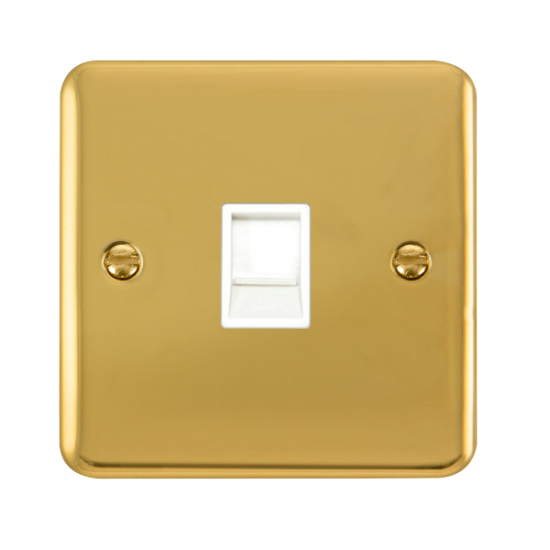 DPBR115WH Deco Plus Single RJ11 (Irish/US) Outlet
