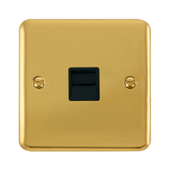 DPBR125BK Deco Plus Single Telephone Outlet - Seco