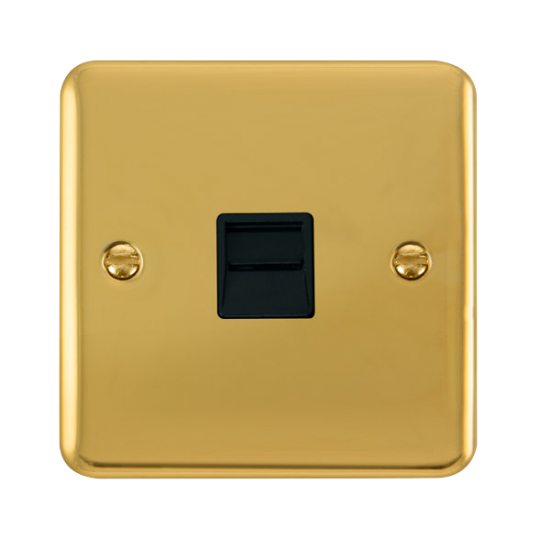 DPBR125BK Deco Plus Single Telephone Outlet - Seco