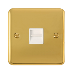 DPBR125WH Deco Plus Single Telephone Outlet - Seco