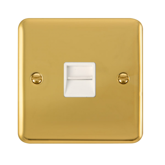 DPBR125WH Deco Plus Single Telephone Outlet - Seco