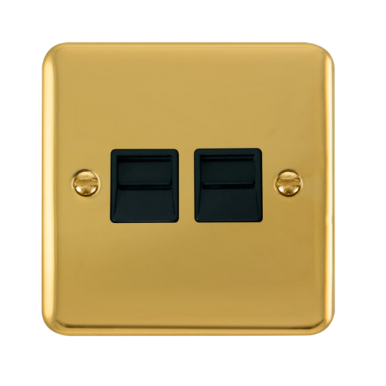 DPBR126BK Deco Plus Twin Telephone Outlet - Second