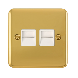 DPBR126WH Deco Plus Twin Telephone Outlet - Second