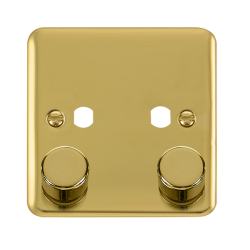 DPBR152PL Deco Plus DPBR 2 GANG DOUBLE DIMMER PLAT