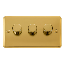 DPBR163 Deco Plus DPBR 3GANG 2WAY 100W LED DIMMER