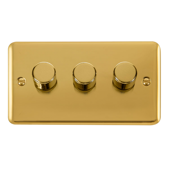 DPBR163 Deco Plus DPBR 3GANG 2WAY 100W LED DIMMER