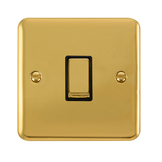 DPBR411BK Deco Plus 10AX Ingot 1 Gang 2 Way Plate