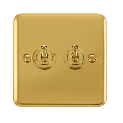 DPBR422 Deco Plus 10AX 2 Gang 2 Way Toggle Switch